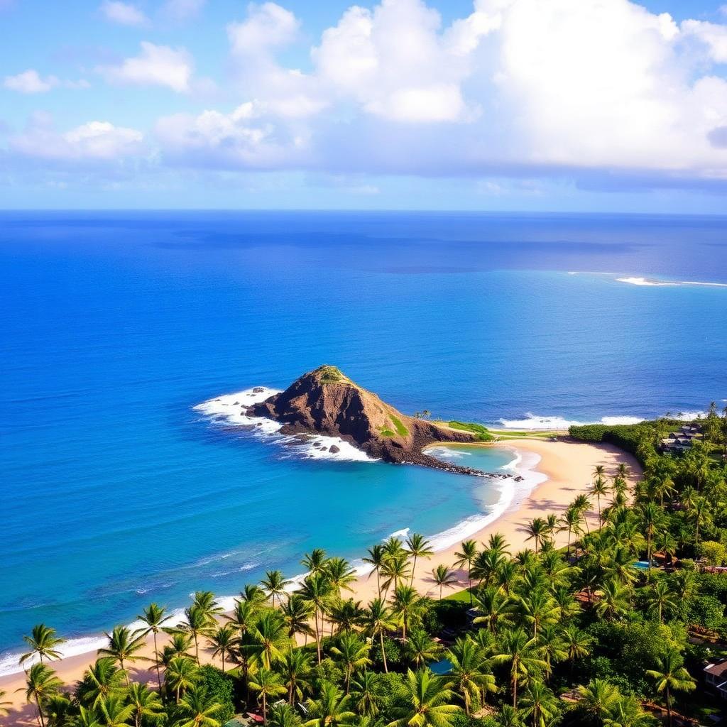 Ka'anapali Beach and Black Rock on West Maui